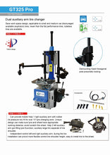 将图片加载到图库查看器,GT325 PRO Double auxiliary arm plus double main arm semi-automatic tire changer 110V