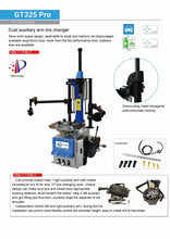 Load image into Gallery viewer, GT325 PRO Double auxiliary arm plus double main arm semi-automatic tire changer 110V
