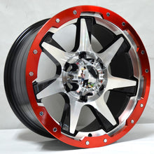 Load image into Gallery viewer, clear stock sales 15JVL07GA 15*8/6*139.7 108.2 Silver/Red Wheel Rims Set (4)
