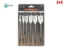 Load image into Gallery viewer, 6PC Wood Spade Bit Set 45#Steel,Nickel Plating,Double Blister Card
