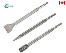 Load image into Gallery viewer, 3 PCS Cape-Chisel Set，Point Chisel 14*250，Flat Chisel 14*250*22，Curved Groove...
